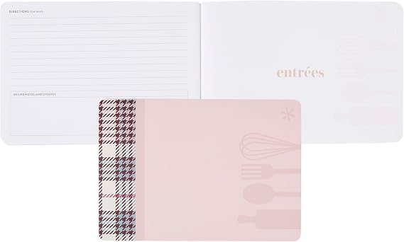 Erin Condren Cute Kitchen Recipe Notebook, A5 Horizontal Recipe Book and Keepsake Journal