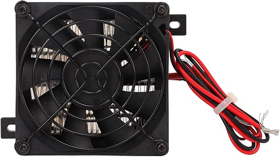Compact PTC Thermistor Heater with Fan 12V/24V Constant Temperature Air Heater Module for Car, Humidifier & Electric Heater Repair, Insulation Type High Efficiency PTC Heating Element