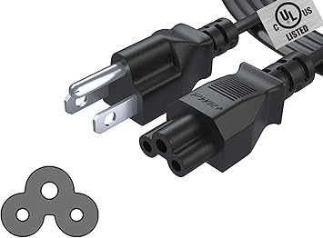 15Ft 3 Prong AC Laptop Power Cord Cable for Dell IBM Hp Compaq Asus Sony Toshiba Lenovo Acer Gateway Notebook Mac Studio Computer Charger Spare: IEC-60320 IEC320 C5 to NEMA 5-15P