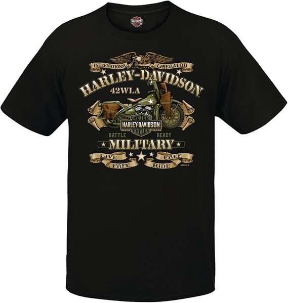 Harley-Davidson Military, Choose Charcoal for Military Veteran's Support, or Black for War Bike