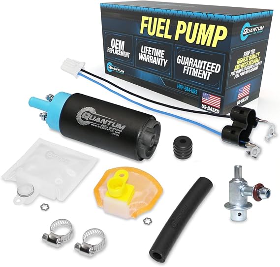 QFS Fuel Pump Kit for 2003-2004 Kawasaki Ninja ZX-6R Motorcycles, Replaces 49040-1081, Restores OE Performance