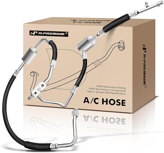 A-Premium A/C Suction & Discharge Line Hose Assembly Compatible with Ford | for F-150, F-250, F-350, Bronco, 1989 1990 1991 1992 1993, OHV