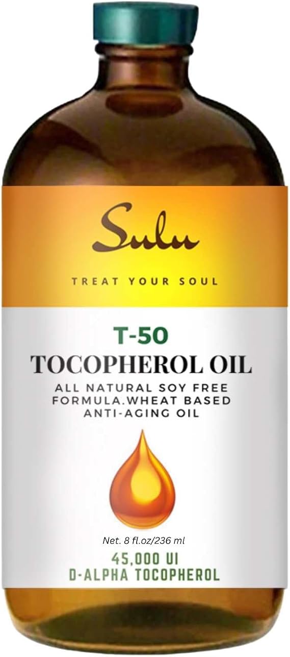 8 fl.oz-100% Pure And Natural Soy Free T-50 Tocopherols Vitamin E Oil