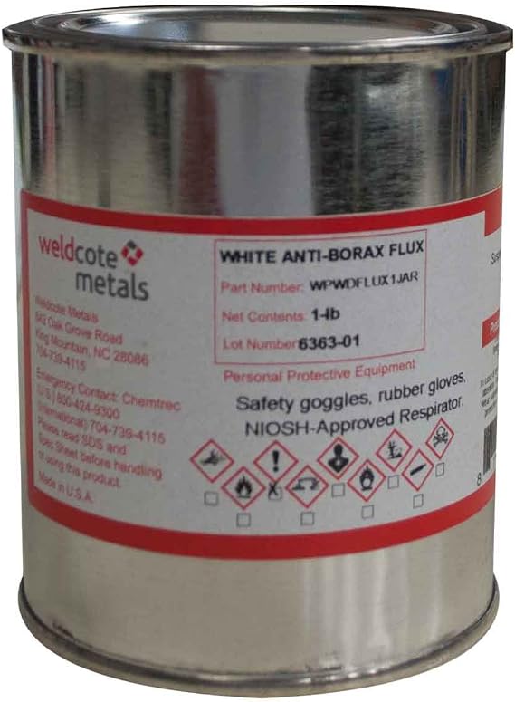 Weldcote Metals Anti-Borax Brazing Flux 1Lb.