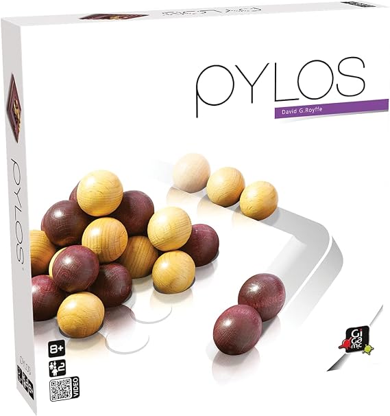 Gigamic, Pylos, Family Game, Wooden Game, 2 Players, from 8+ Years, 15 Minutes, German, Multilingual