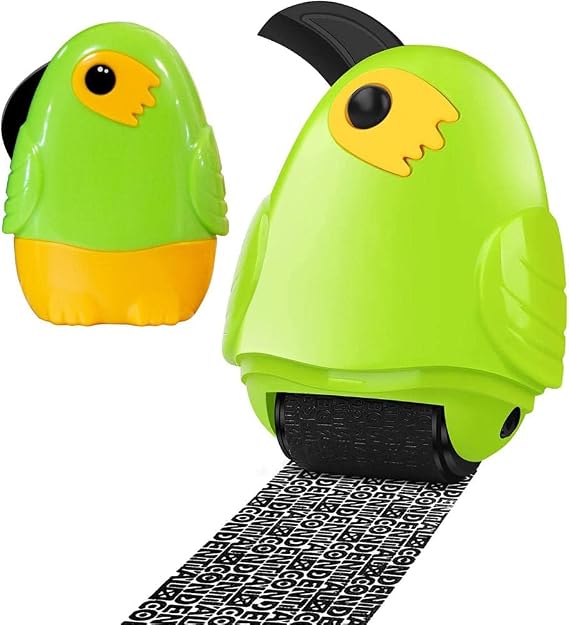 Identity Roller, 2 in 1 Identity Theft Roller Stamp with Retractable Box Opener Confidential Address Blocker Anti Theft Prevention Stamps