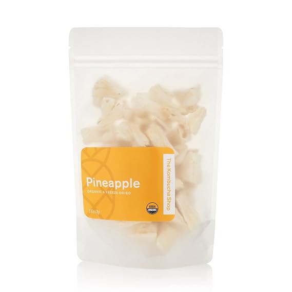 The Kombucha Shop, Organic Freeze-Dried Pineapple | Packed with Vitamin C | Perfect for Kombucha | USDA Organic