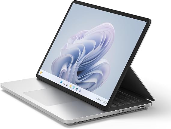 Microsoft Surface Laptop Studio 2 (2023) - 14.4" Touchscreen - Intel Core i7, 16GB RAM, 512GB SSD, NVIDIA GeForce RTX 4050, Windows 11, Platinum Color Microsoft Copilot