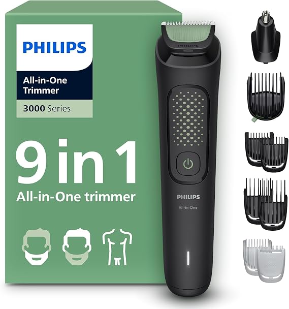 Philips 3000 Serisi 9in1,Erkek Bakım Seti,Yüz/Saç/Vücut Tıraş Makinesi,Islak/Kuru Kullanım,MG3946/15