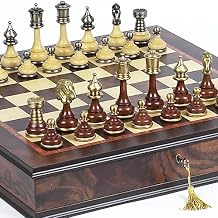 Bello Games Collezioni - Bello Italiano Chessmen & Milano Chess Board/Cabinet from Italy