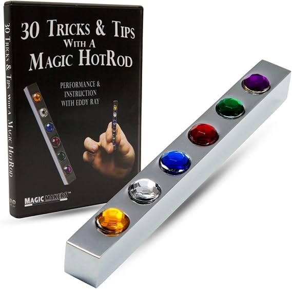 Magic Makers Metal Gem Hotrod - Silver Hotrod with Red Force - Includes Magic Training Guide