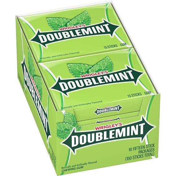 Doublemint Gum, 15 Count (Pack of 20)