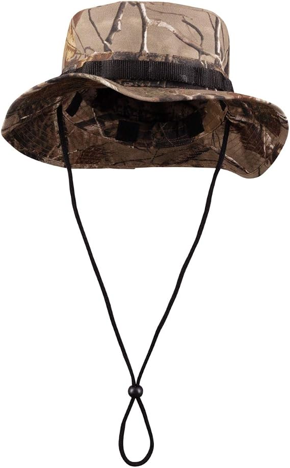 MOOSELANDER Men's Camo Boonie Hat with Removable Sungard