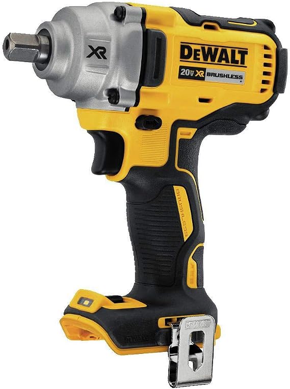 DEWALT 20V MAX XR Impact Wrench, Cordless, 1/2-Inch with Detent Pin Anvil, 330-lbs of Torque, 3,100 IPM, Bare Tool Only (DCF894B)