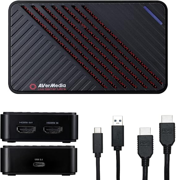AVerMedia Live Gamer Ultra GC553 4K60 HDR Pass-Through, 4K30 Capture, Low Latency for Xbox Series X/S, PS5, Switch, Windows 11/macOS 10.13