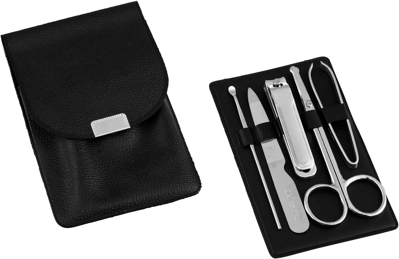 Kai Grooming Set Earpick, Safety Scissors, Nail Clippers, Tweezers, Case Grooming, Midamimi, Eyebrow, Mayu, Travel, Time You, 5 Piece Assortment