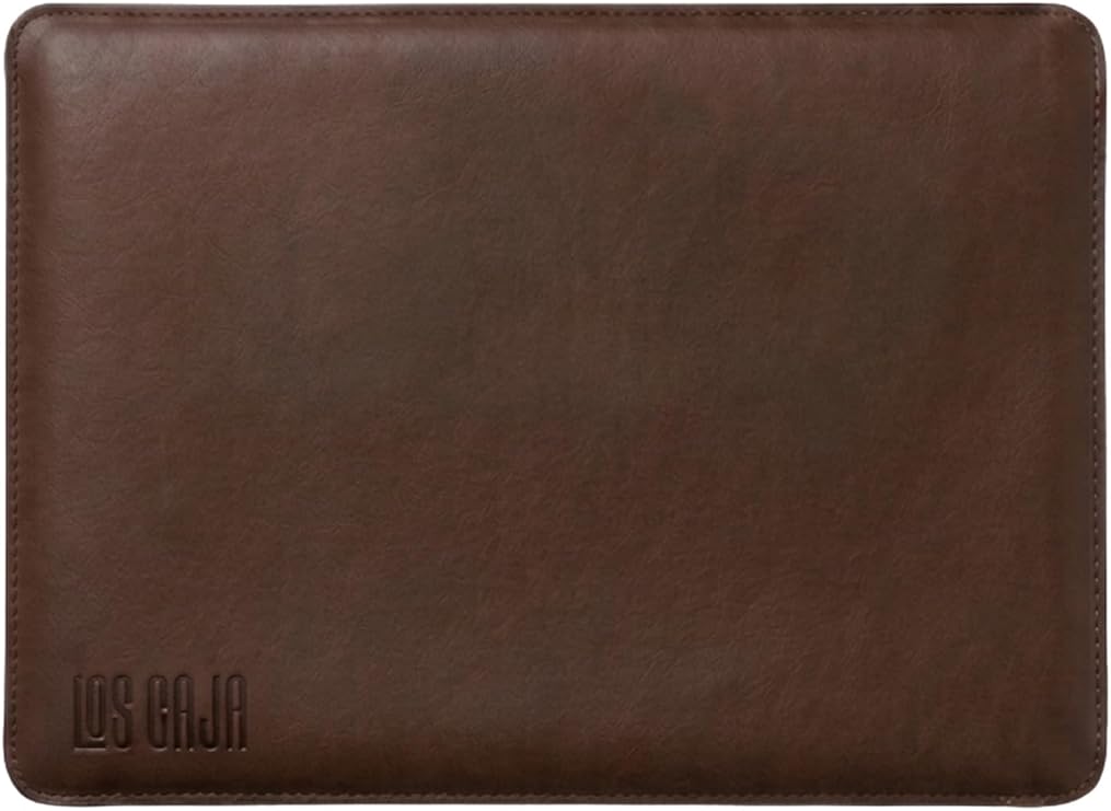 Minimalist 13 İnç Laptop Kılıfı, Vegan Deri, Su İtici Özellikli, Bilgisayar Notebook Laptop Çantası (Acı Kahve, 13 İnç)