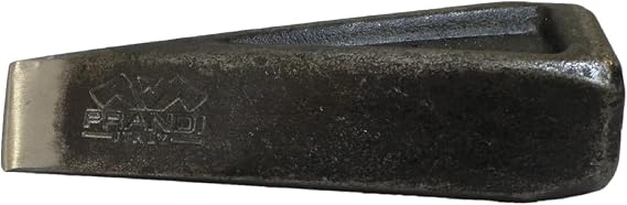 PRANDI - Professional Twisted Splitting Wedge - 4.41 lb Hardened Carbon Steel C43/45 - Wood Log Splitter Tool - Made in Italy