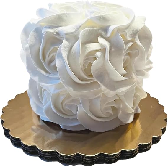 Fake Cake White Mini Rosette Cake Handmade by Dezicakes- Fake Cake -Artificial Cake