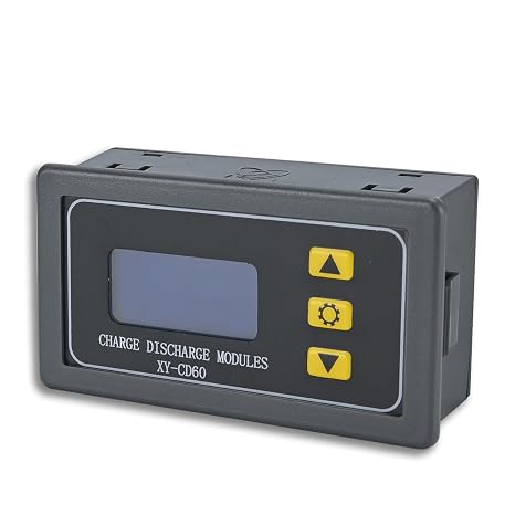 Low Voltage Disconnect, CD60 Digital Charging Timer Controller, Over Discharge Protector Module, Voltage Undervoltage Power Protector Suitable for DC 6V-60V 20A Lithium Lead-Acid Battery