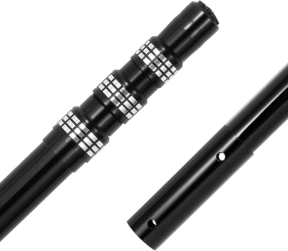 Swimming Pool Pole Carbon Fiber,Pool Skimmer Pole Telescopic Swimming,Pool Cleaning Pole, Advanced Adjustable Telescopic Pole, Used for Skimming nets, Brushes, Vacuum Heads (12Feet)