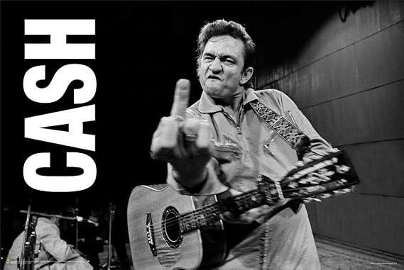 Scorpio Posters Johnny Cash Classic Rock Country Music Poster - Officially Licensed - 36" x 24"