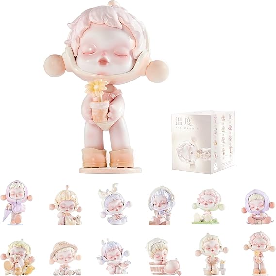 POP MART SKULLPANDA Warmth Series, SKULLPANDA Blind Box Figures, Random Design Action Figures Collectible Toys Home Decorations, Holiday Birthday Gifts for Girls and Boys, Single Box