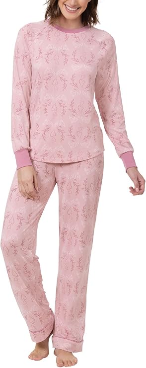 PajamaGram Womens Pajama Set - Women PJs, Ultra Soft, Printed