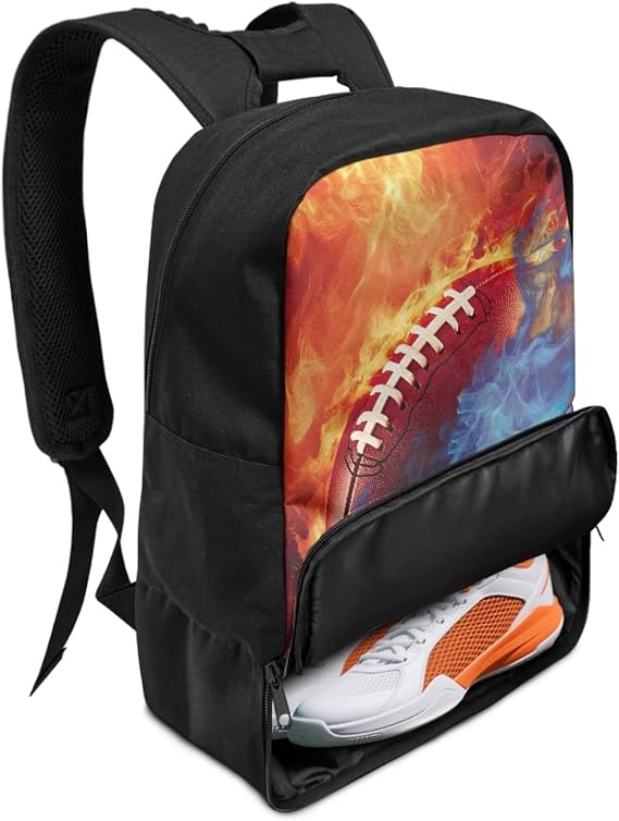 Boys Backpack with Shoe Compartment for Kids Children Equipment Bag