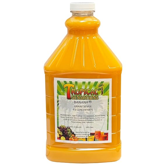 Smoothie Slushie Mix, Tropical Sensations, 64 oz bottle (Banana)