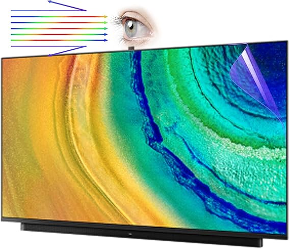 32-75 Inch Anti Blue Light TV Film - Anti- UV Screen Protector Filter,32" 704 * 395