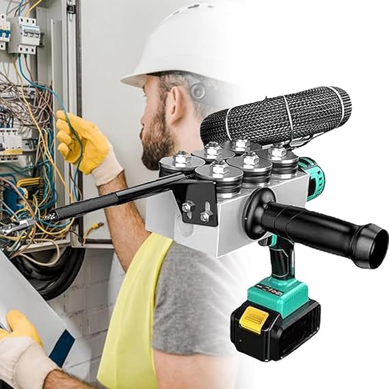 Wire Cable Puller,Automatic Wire stringing Machine, 40m/min Cordless Electric stringing Wire Puller, for Construction Hydropower, for Drywall Ceiling Under Rug condui,Onebattery