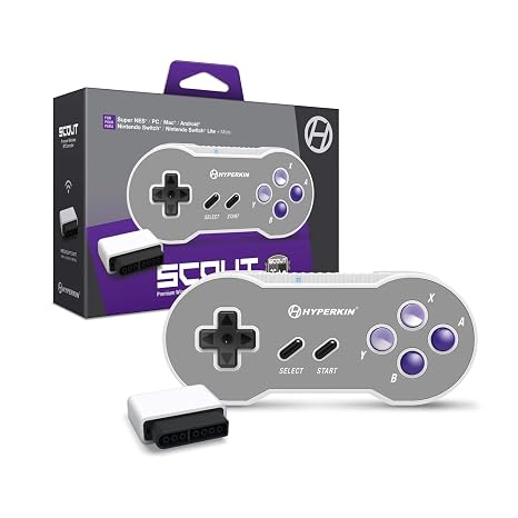 Hyperkin "Scout" Wireless Controller for SNES/PC/Mac/Android with Adapter