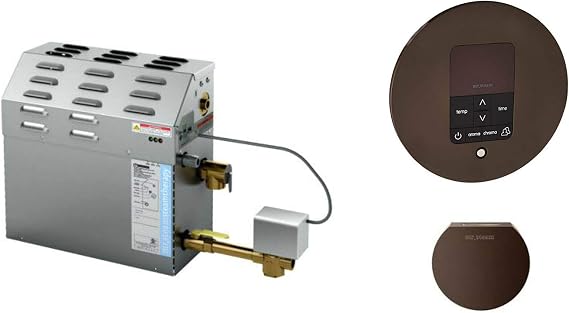 Mr Steam MS-Super3-EC1 Steam Bath Generator Package in Oil Rubbed Bronze finish for rooms up to 675 cubic feet