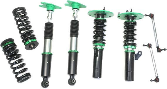 R9-HS2-077 compatible with BMW 3-Series RWD (F30) 2012-18 (3-Studs) Hyper-Street II Coilover Kit w/ 32-Way Damping Force Adjustment Lowering Kit by Rev9, 32 Damping Level Adjustment