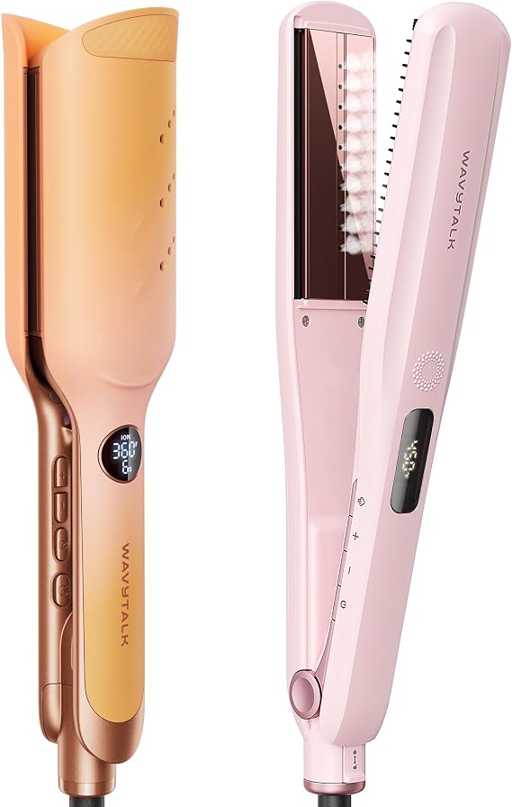 Wavytalk Power Wave Hair Crimper and Steam Sesh Hair Straightener