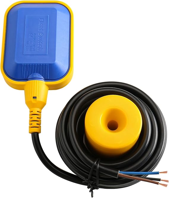 BAOMAIN 13ft Cable Float Switch Water Level Controller for Pump Tank