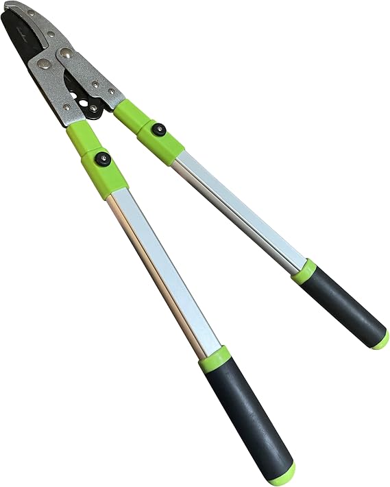 GARDEN GURU Extendable Anvil Lopper Tree Trimmer with Compound Action, Chops Thick Branches with Ease, 28-40, Non-Stick High Carbon Steel Blade, Heavy Duty Branch Cutter, 2 Inch Clean Cut Capacity