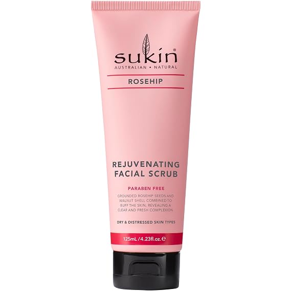 Sukin Rosehip Rejuvenating Facial Scrub, 4.23 Ounces