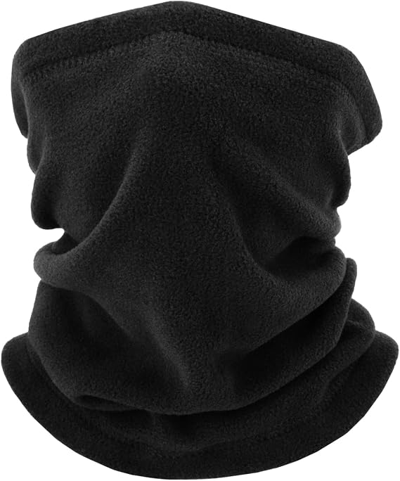 Winter Neck Warmer, Polar Fleece Neck Gaiter Warm Face Cover, Cold Weather Ski Face Mask Windproof for Men and Women