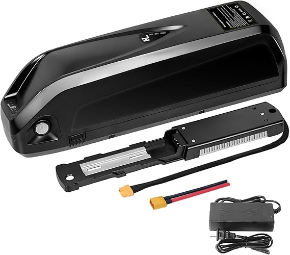 48V 13AH Ebike Battery, Lithium Battery with 30A BMS for 0-1000W Motors, Includes USB Output, Safe Lock, Led Indicator Light, Base&XT60 Connector (48V 13AH)