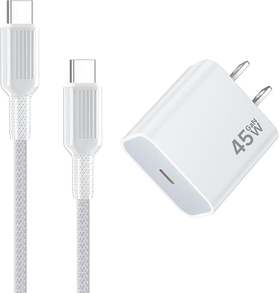 Charger for iPhone 17 16 Pro Max Charger Fast Charging, 45W USB C Super Fast Charger Block Cord for iPhone Air/iPhone 17/17 Pro/16/16 Pro/15/15 Pro Max, with 6.6FT Long Type C Braided Cable