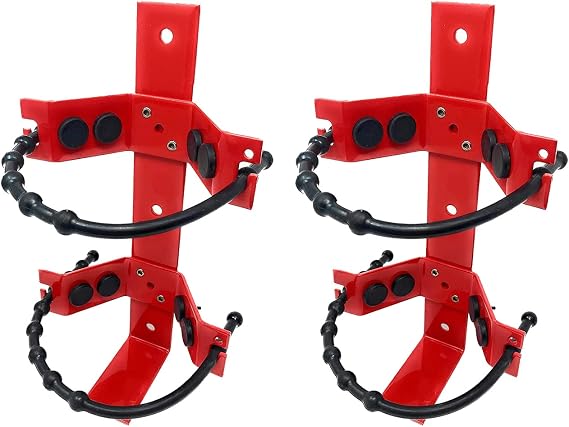 Fire Extinguisher Mounting Bracket Heavy Duty Wall Mount Bracket for 2.5 lb & 5 lb Fire Extinguishers - Mount in Your Car, Boat, or Off-Road Vehicle - Fits Most Popular Brands (Pack of 2)