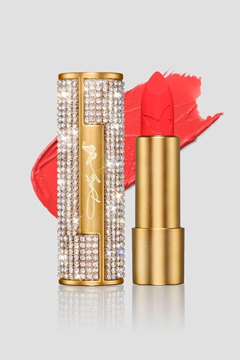 Dolly Beauty Satin Lipstick for Women, Heavens Kiss Poppy Field, 0.11 Oz