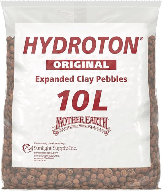 Hydroton Original Clay Pebbles - 10 Liter | Lightweight Expanded Clay Aggregate Made in Germany