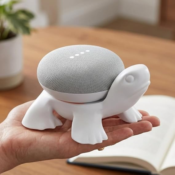 Turtle Google Home Holder Stand, Google Home mini and Google-nest mini Decorative Turtle Stand Holder Mount, Accessories for Google Home Mini, Google Speaker, Protective Stand for Google Home Mini