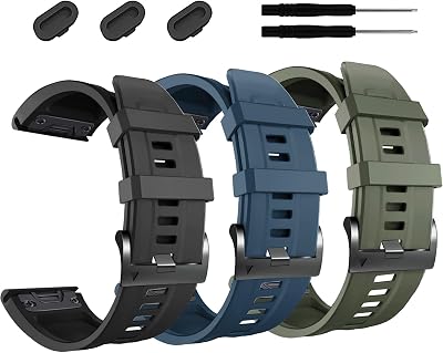 ZPJPPLX 26mm Compatible with Garmin Fenix 8 AMOLED 51mm7X Pro6X Pro7X6X5X Plus5X bands,Silicone watch band for Descent Mk2i MK3i 51mmEnduro 32epix Pro 51MMtactix 7 AMOLEDtactix 7 Pro