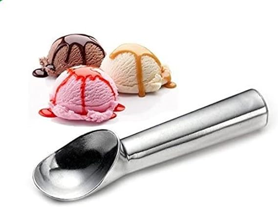 Zittop Ice Cream Scoop with Modern Heat-Conducting Aluminum Ergonomic Handleby-Scoops IceCream Easily| 2 Ounce Portion| One-Piece Design