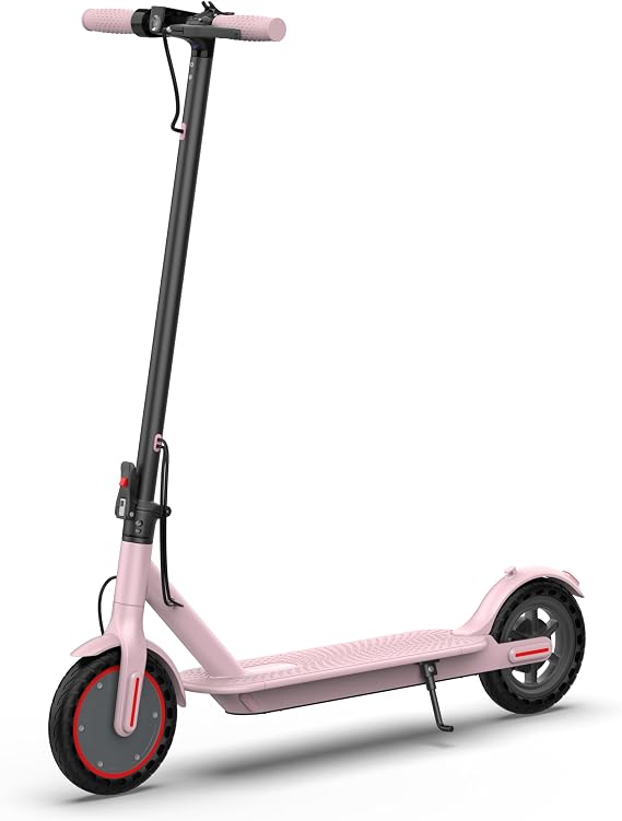Roinside Electric Scooter - 8.5"/10''Solid Tires, 350W/500W Motor, Up to 19/22MPH& 16/21/23Miles Long-Range Portable Commuting Scooter for Adults with Double Braking System, App