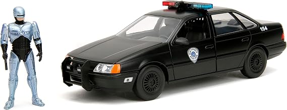 Jada Robocop 35th Anniversary 1:24 OCP Ford Taurus Die-Cast Car & 2.75" Robocop Figure, Toys for Kids and Adults